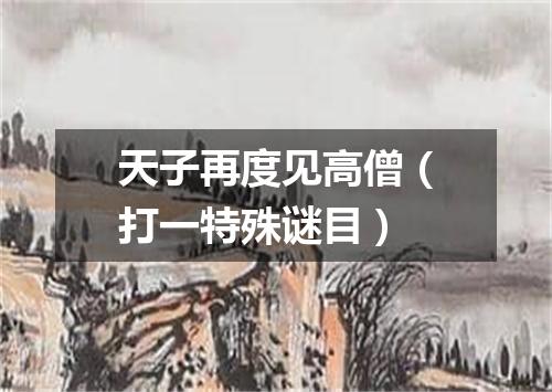 天子再度见高僧（打一特殊谜目）