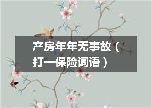 产房年年无事故（打一保险词语）
