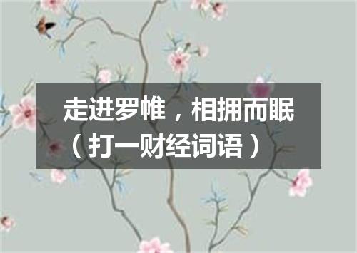 走进罗帷，相拥而眠（打一财经词语）