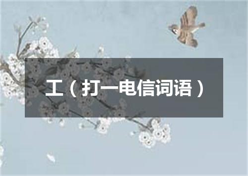 工（打一电信词语）