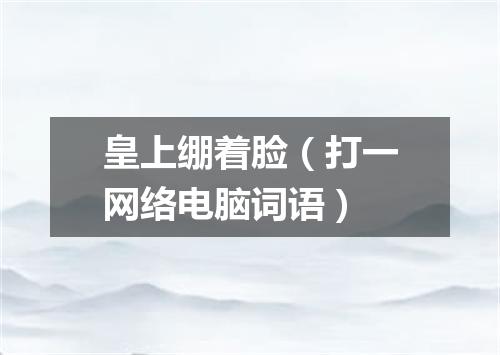 皇上绷着脸（打一网络电脑词语）