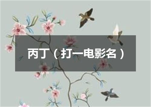 丙丁（打一电影名）