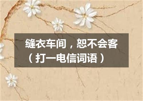 缝衣车间，恕不会客（打一电信词语）