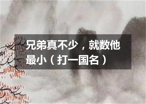 兄弟真不少，就数他最小（打一国名）