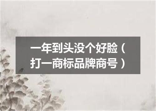 一年到头没个好脸（打一商标品牌商号）