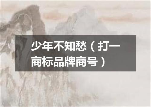 少年不知愁（打一商标品牌商号）