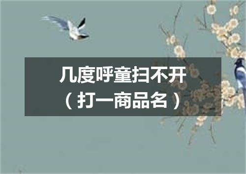几度呼童扫不开（打一商品名）