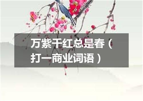 万紫千红总是春（打一商业词语）