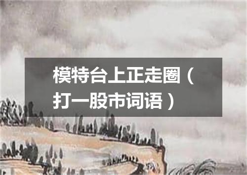 模特台上正走圈（打一股市词语）