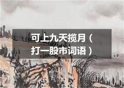 可上九天揽月（打一股市词语）