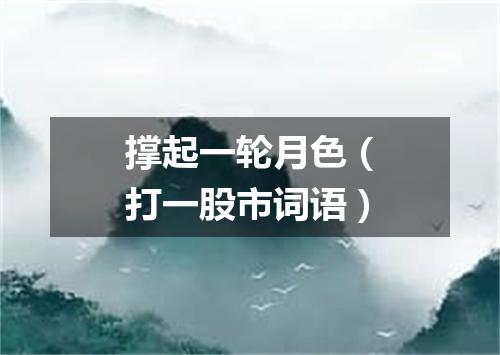 撑起一轮月色（打一股市词语）