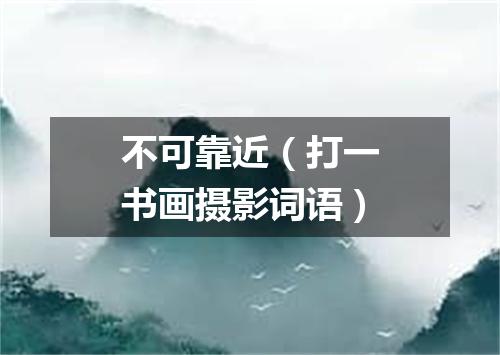 不可靠近（打一书画摄影词语）