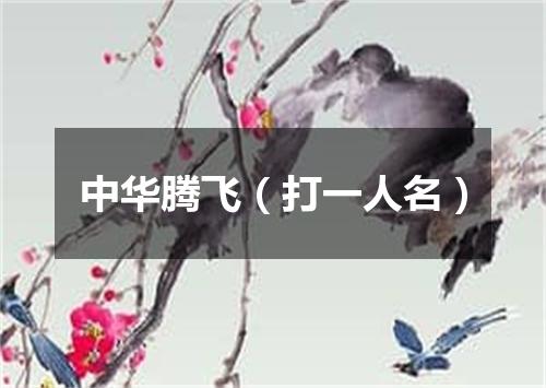 中华腾飞（打一人名）