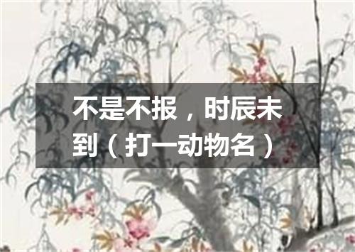 不是不报，时辰未到（打一动物名）