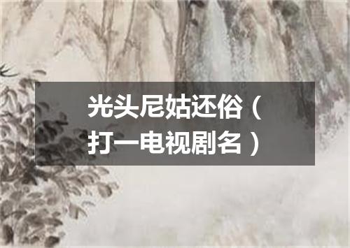 光头尼姑还俗（打一电视剧名）