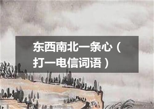 东西南北一条心（打一电信词语）