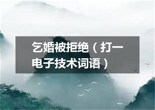 乞婚被拒绝（打一电子技术词语）