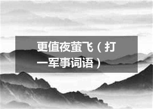 更值夜萤飞（打一军事词语）