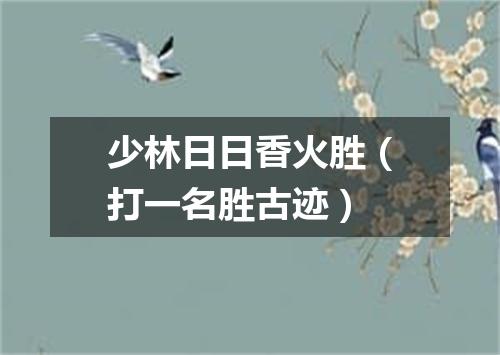 少林日日香火胜（打一名胜古迹）