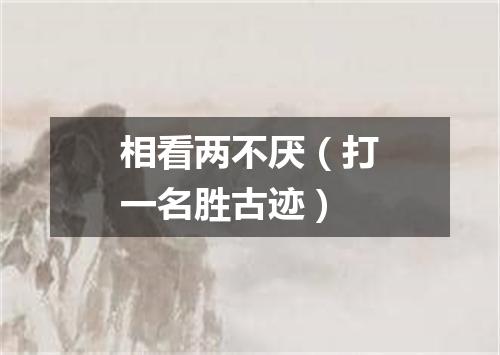 相看两不厌（打一名胜古迹）