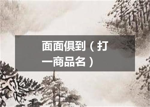 面面俱到（打一商品名）