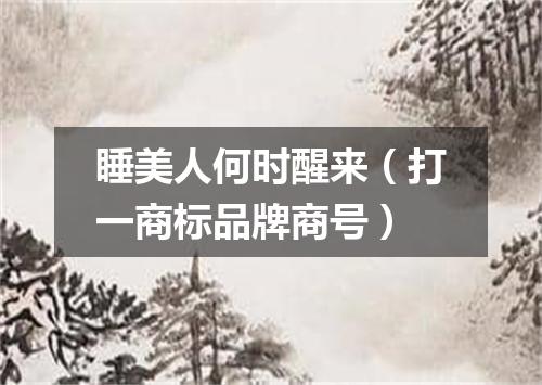 睡美人何时醒来（打一商标品牌商号）