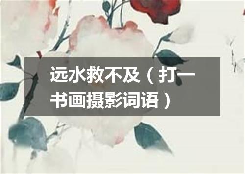 远水救不及（打一书画摄影词语）