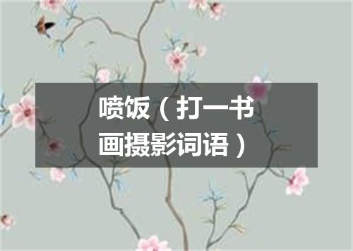 喷饭（打一书画摄影词语）