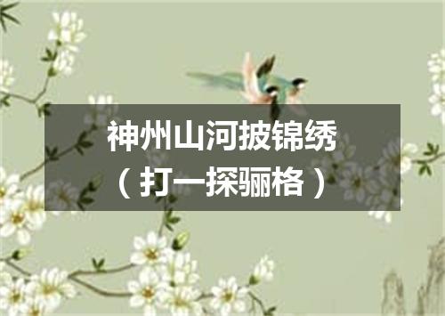 神州山河披锦绣（打一探骊格）