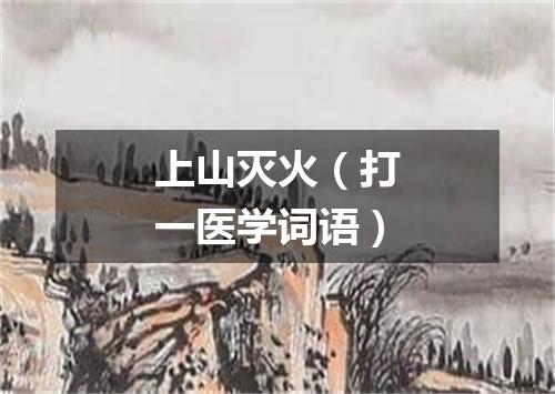 上山灭火（打一医学词语）