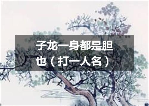 子龙一身都是胆也（打一人名）