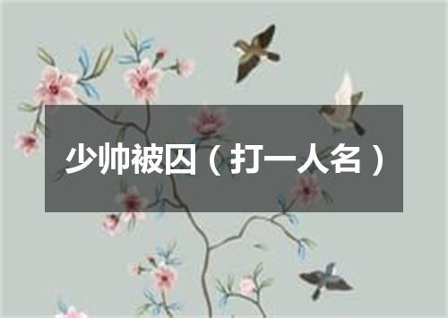 少帅被囚（打一人名）