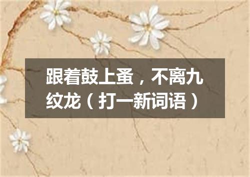 跟着鼓上蚤，不离九纹龙（打一新词语）