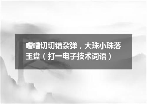 嘈嘈切切错杂弹，大珠小珠落玉盘（打一电子技术词语）