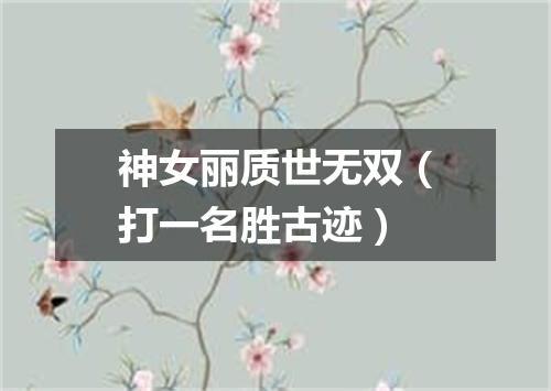 神女丽质世无双（打一名胜古迹）