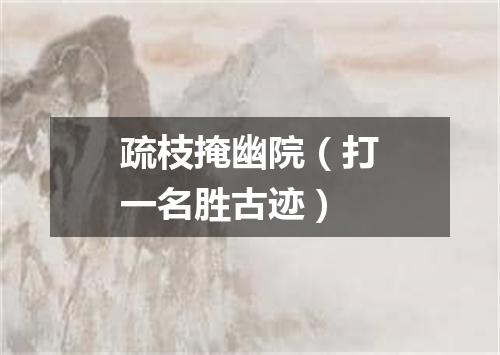 疏枝掩幽院（打一名胜古迹）