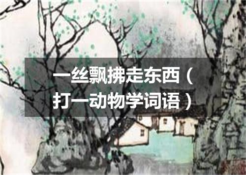 一丝飘拂走东西（打一动物学词语）