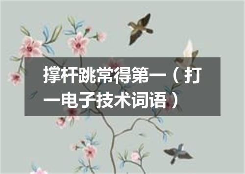 撑杆跳常得第一（打一电子技术词语）
