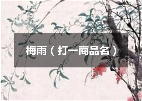 梅雨（打一商品名）
