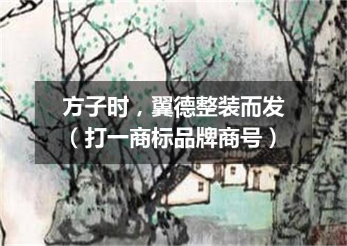 方子时，翼德整装而发（打一商标品牌商号）