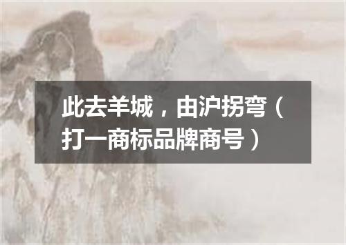 此去羊城，由沪拐弯（打一商标品牌商号）