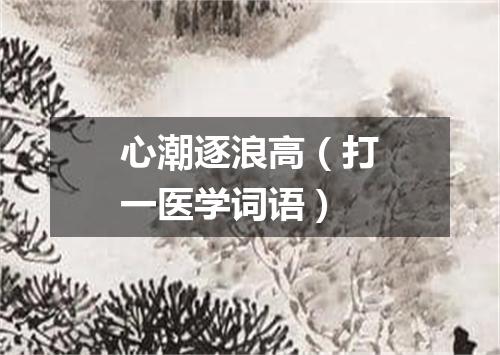 心潮逐浪高（打一医学词语）