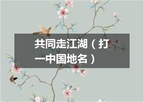 共同走江湖（打一中国地名）