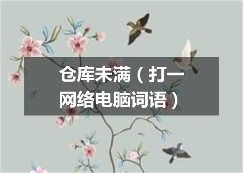 仓库未满（打一网络电脑词语）