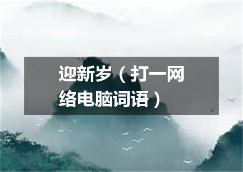 迎新岁（打一网络电脑词语）