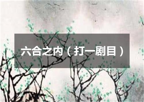 六合之内（打一剧目）