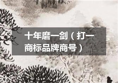 十年磨一剑（打一商标品牌商号）