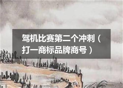 驾机比赛第二个冲刺（打一商标品牌商号）