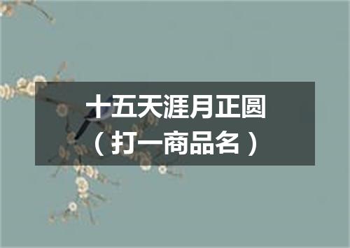 十五天涯月正圆（打一商品名）