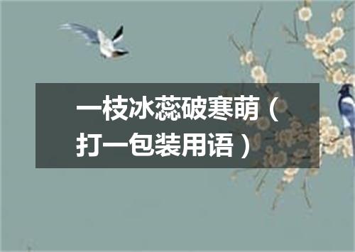 一枝冰蕊破寒萌（打一包装用语）
